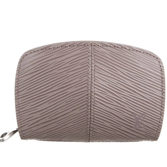 Louis Vuitton Lilac Demi-Lune Epi Leather Porte Monnaie Zip Coin Case Wallet - Picture 1 of 16